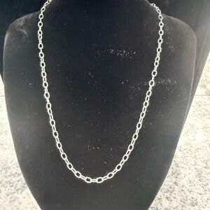 925 Sterling Silver RLM Studio Oval Link Necklace